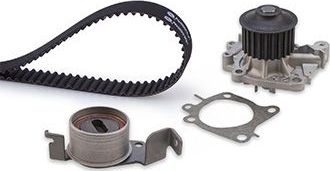 Помпа (водяной насос) с комплектом ремня ГРМ Gates PowerGrip® для Mitsubishi Carisma I 1995-2004. Артикул KP15445XS-1