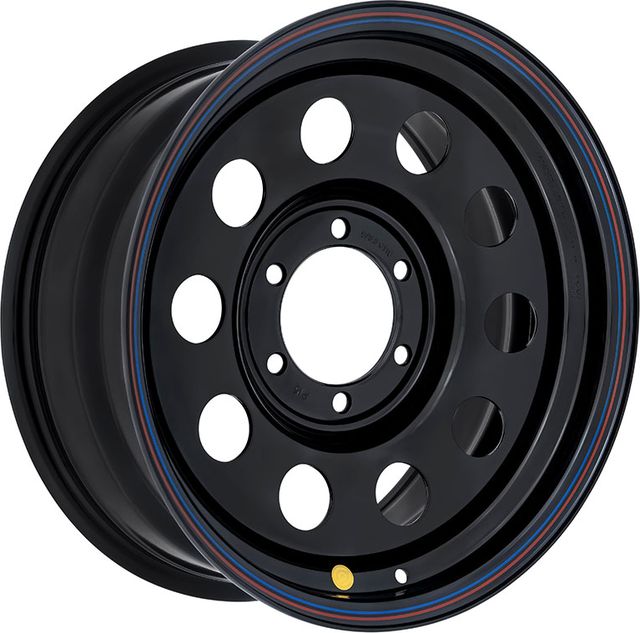 Колёсный диск OFF-ROAD Wheels усиленный стальной черный 6x139,7 8xR17 d110 ET+15 для Mitsubishi L400 1995-2006. Артикул 1780-63910BL+15