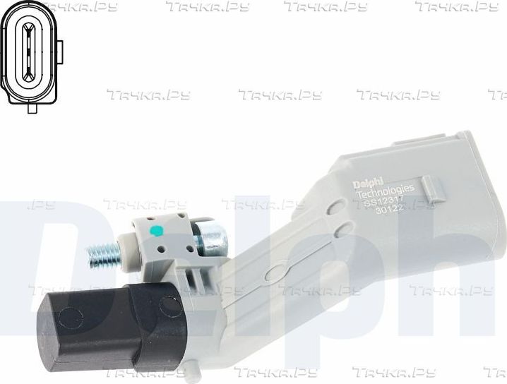 Датчик положения коленвала Delphi для SEAT Ibiza IV 2009-2015. Артикул SS12317-12B1