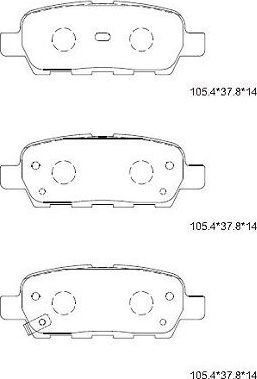 Тормозные колодки Asimco. Артикул KD1760
