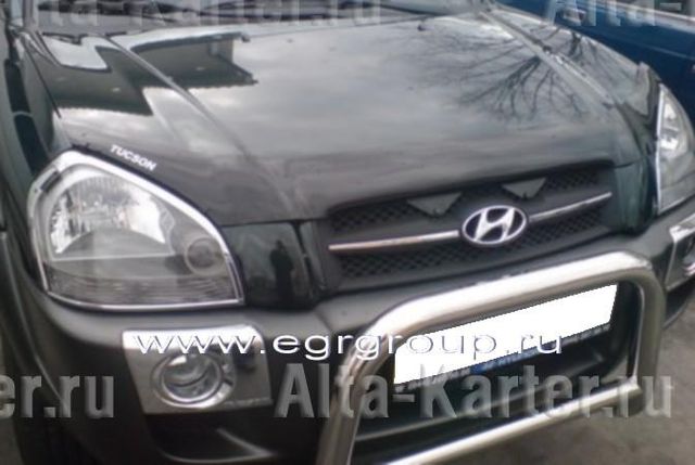 Дефлектор EGR для капота Hyundai Tucson II 2008-2015. Артикул 014061
