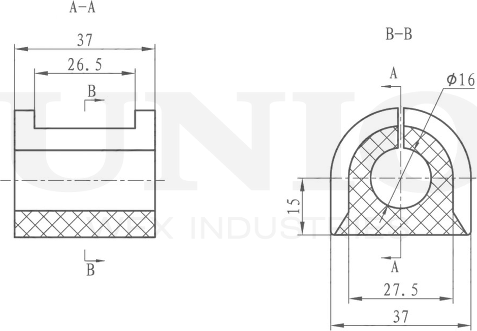Втулка стабилизатора (Unio). Артикул RMP-10159