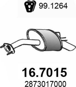 Глушитель Asso. Артикул 16.7015