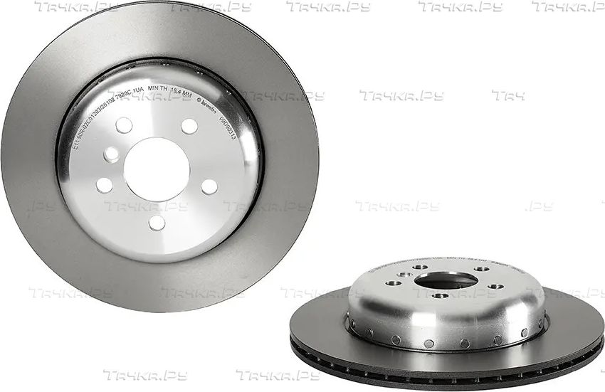 Тормозной диск Brembo PRIME LINE - Composite задний правый для BMW X4 II (G02) 2018-2026. Артикул 09.D903.13