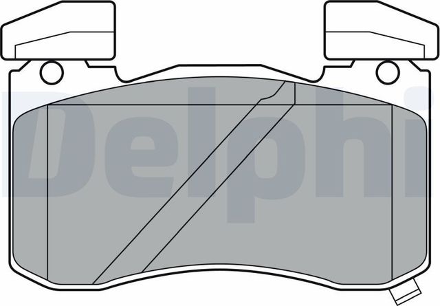 Тормозные колодки Delphi (Low-Metallic) передние для Genesis G70 I 2017-2026. Артикул LP3396