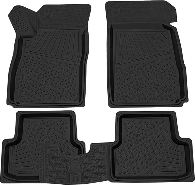 Коврики Rezkon резиновые для салона Chevrolet Cobalt 2012-2015. Артикул 1012015100