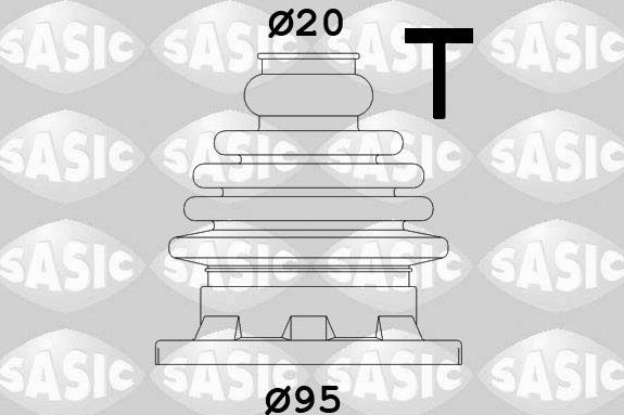 Пыльник ШРУСа внутренний Sasic (термопласт) для Audi 100 III (C3) 1982-1990. Артикул 9004603