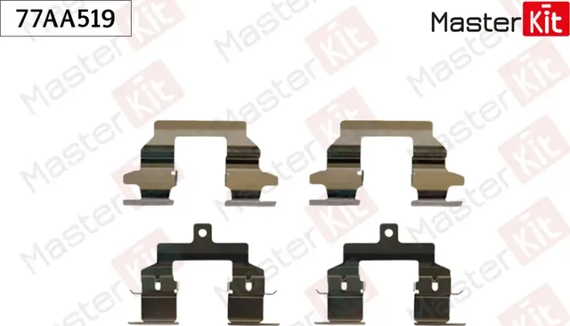 Комплект монтажный тормозных колодок NISSAN Qashqai / Qashqai +2 I (J10, JJ10) (Master KIT). Артикул 77AA519