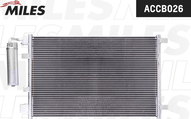 Радиатор кондиционера (конденсатор) Miles для Nissan Qashqai I 2007-2013. Артикул ACCB026
