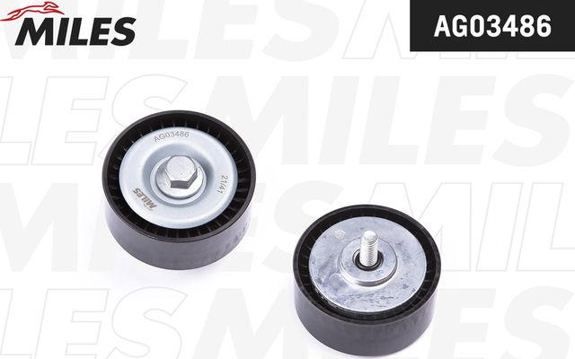 Направляющий (ведущий) ролик приводного поликлинового ремня Miles. Артикул AG03486