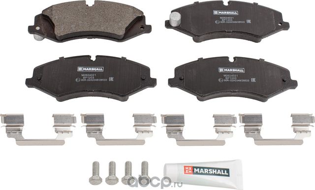 Колодки тормозные дисковые передние (Marshall). Артикул M2624021