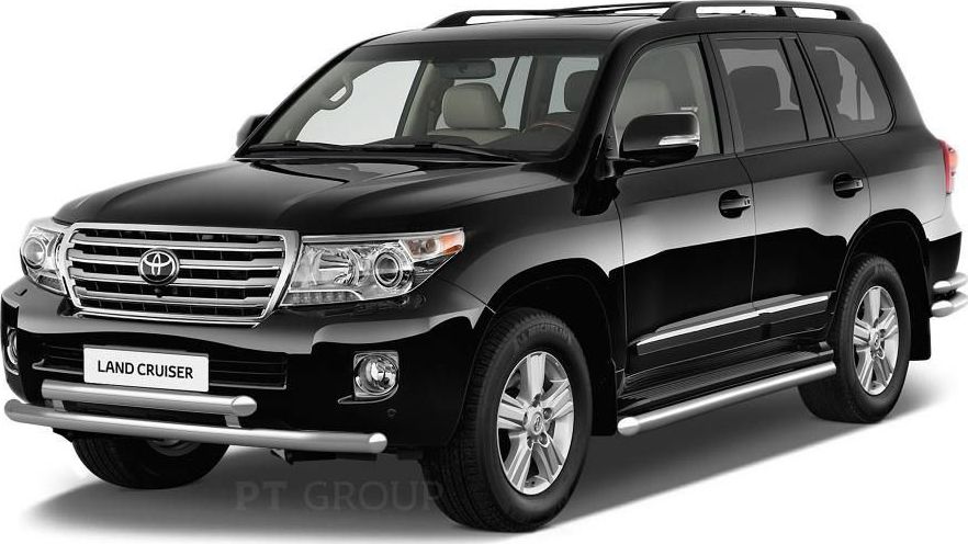 Защита порогов PT Group окантовка d51 (НПС) для Toyota Land Cruiser 200 рестайлинг 2015-2021. Артикул TLC220301