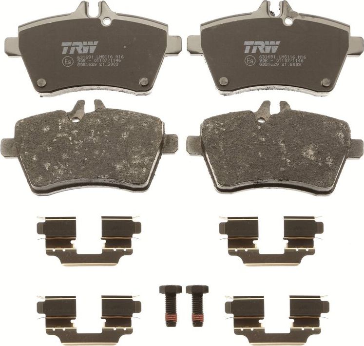 Тормозные колодки TRW COTEC. Артикул GDB1629