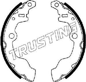 Тормозные колодки Trusting задние для Subaru Justy I 1984-1994. Артикул 110.327