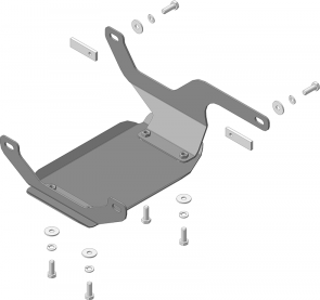 Защита Мотодор для заднего дифференциала Subaru Forester V 2018-2026. Артикул 02237
