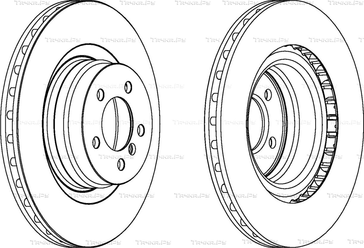 Тормозной диск Ferodo Premier передний для Land Rover Range Rover III 2005-2012. Артикул DDF1435C-1