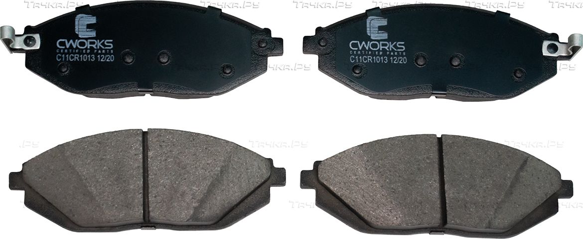 Тормозные колодки Cworks передние для Chevrolet Spark III 2010-2016. Артикул C11CR1013