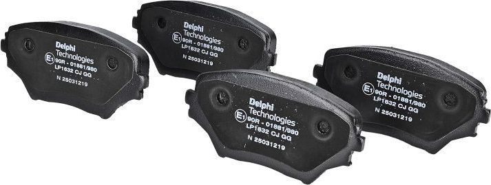 Тормозные колодки Delphi (Low-Metallic). Артикул LP1632