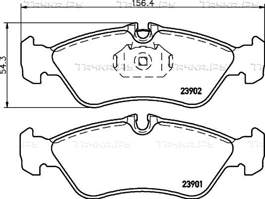 Тормозные колодки Behr-Hella. Артикул 8DB 355 014-401