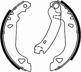 Тормозные колодки (стояночная тормозная система) SCT-Germany задние для Fiat Tipo 160 1987-1995. Артикул SS 529