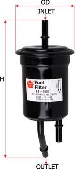 Топливный фильтр Sakura. Артикул FS-2907