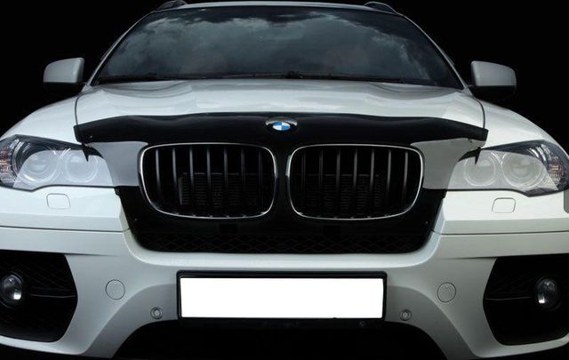 Дефлектор SIM для капота BMW X6 E71 2008-2014. узкий. Артикул SBMWX50712S