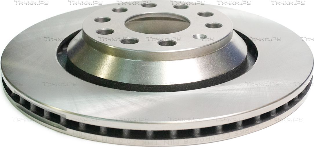 Тормозной диск Cworks задний для Volkswagen Golf V 2004-2009. Артикул C220R0628