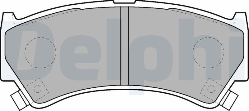 Тормозные колодки Delphi (органический). Артикул LP1548