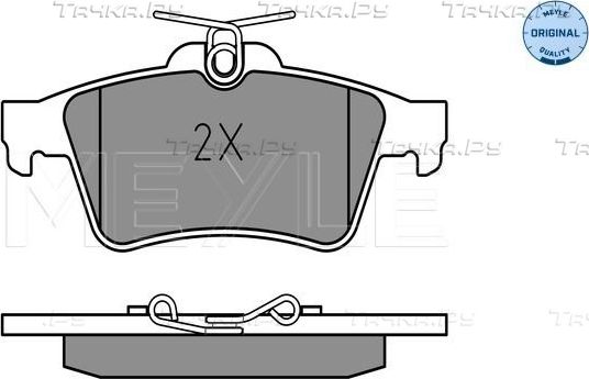 Тормозные колодки Meyle Original задние для Citroen C5 II 2008-2017. Артикул 025 241 3716