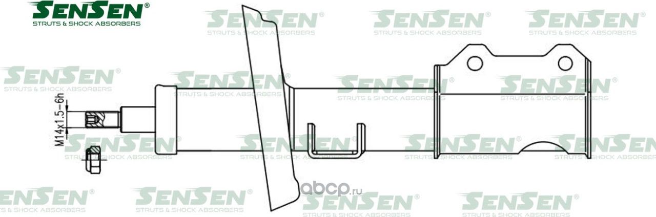 АМОРТ. ПЕРЕД. ПРАВЫЙ ГАЗ CHEVROLET (CRUZE J300) (GAS) (Sensen). Артикул 42141603