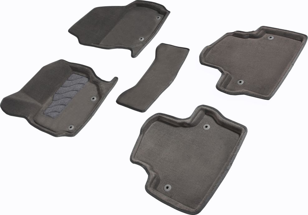 Комплект ковриков Seintex 3D ворсовые для салона Volvo XC70 I 2000-2007 СЕРЫЙ. Артикул 91294