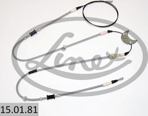 Трос ручника (тросик ручного тормоза) Linex. Артикул 15.01.81