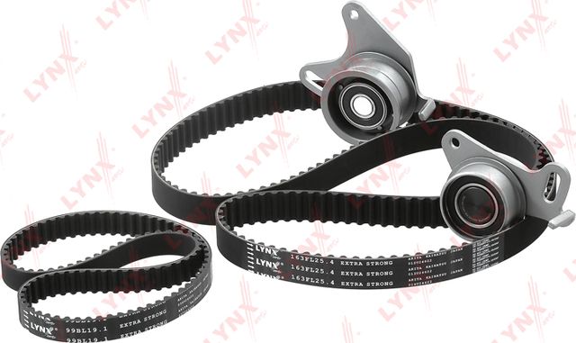 Ремень ГРМ с роликами (комплект) LYNXauto для Mitsubishi Pajero II 1993-2000. Артикул PK-1048