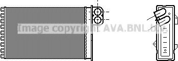 Радиатор отопителя (печки) AVA для Citroen C5 I 2001-2004. Артикул CN6191