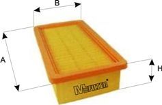 Воздушный фильтр MFilter для Audi 90 II (B3) 1987-1991. Артикул K 135