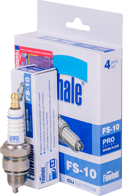 Свеча зажигания Finwhale для Ford Transit IV 1985-1992. Артикул FS10