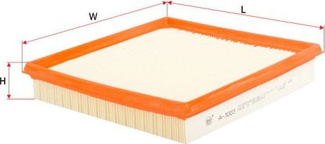 Воздушный фильтр Sakura для BMW 3 III (E36) 1990-2000. Артикул A-3003