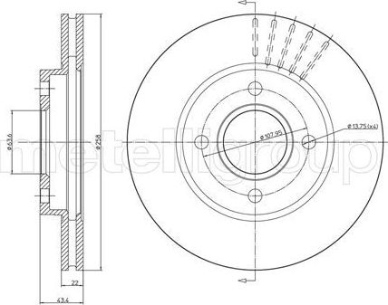 Тормозной диск Trusting. Артикул DF460