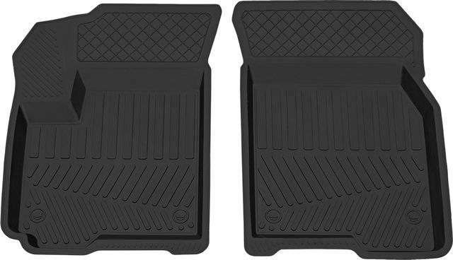 Коврики Rezkon резиновые передние для салона Chevrolet Aveo I 2006-2011. Артикул 1512005100