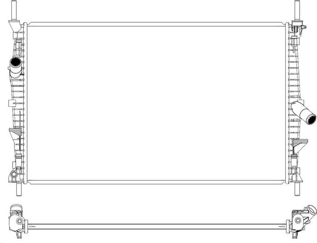 Радиатор охлаждения двигателя Sakura. Артикул 3161-2003