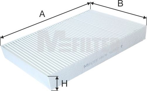 Салонный фильтр MFilter. Артикул K 9178