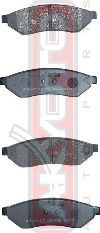 Тормозные колодки Akyoto Packing AKYOTO. Артикул AKD-0375