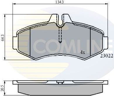 Тормозные колодки Comline Comline. Артикул CBP0480