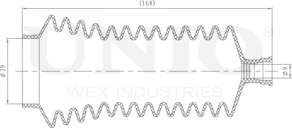 Пыльник рулевой рейки (Unio). Артикул DUC-20014