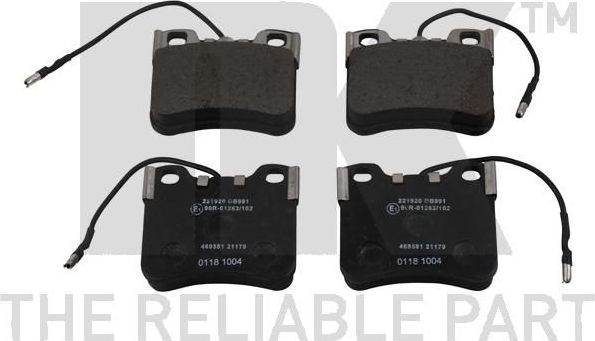 Тормозные колодки NK передние для Mega Club 1992-1999. Артикул 221920