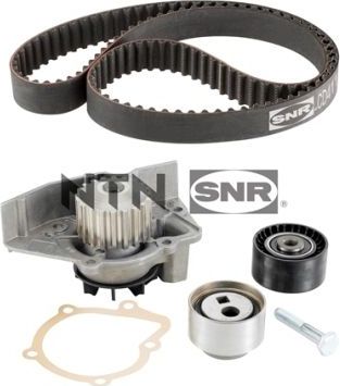 Помпа (водяной насос) с комплектом ремня ГРМ NTN / SNR. Артикул KDP459.140