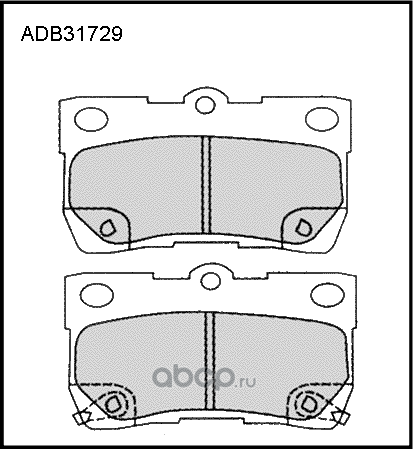 Колодки тормозные (Allied Nippon). Артикул ADB31729