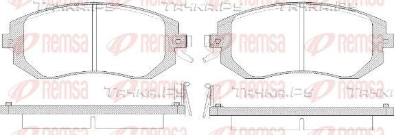 Тормозные колодки Remsa передние для Subaru Forester III 2008-2013. Артикул 0951.14