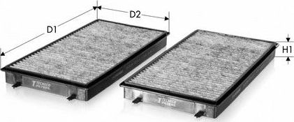 Салонный фильтр Tecneco Filters. Артикул CK8912C-2