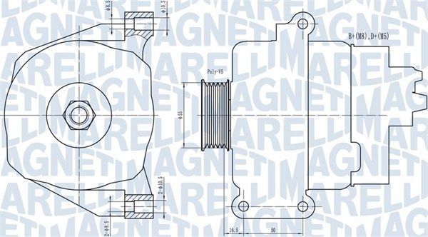 Генератор Magneti Marelli. Артикул 063731766010